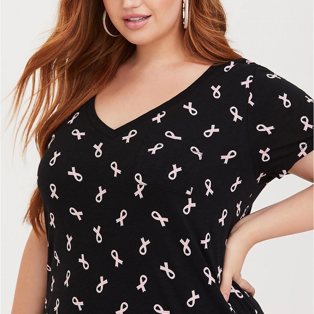 Torrid 2/3/4/5X T-SHIRT Breast Cancer Pink Ribbon